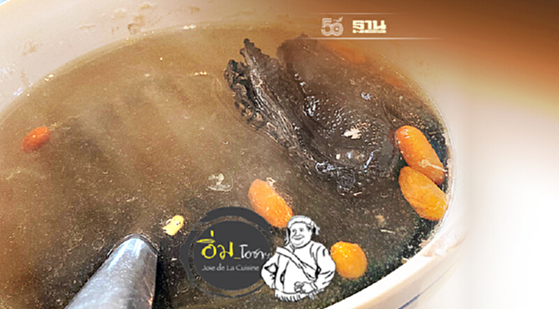 ไก่ดำทำยอดซุป ไก่ดำทำยอดซุป