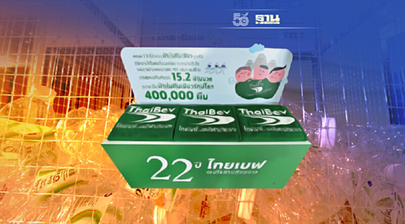 ‘ผ้าห่มผืนเขียวรักษ์โลก’ ไทยเบฟ ช่วยสังคม ลดขยะขวดพลาสติก 7.6 ล้านขวด/ปี ‘ผ้าห่มผืนเขียวรักษ์โลก’ ไทยเบฟ ช่วยสังคม ลดขยะขวดพลาสติก 7.6 ล้านขวด/ปี