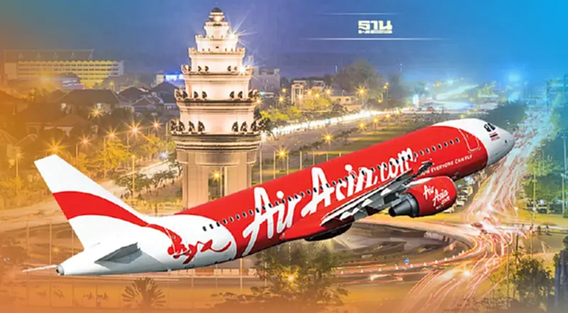 แอร์เอเชียเปิดบินกรุงเทพฯ-พนมเปญ ตั๋วโปรเริ่มต้น1,690 บาทเริ่มจองวันนี้ แอร์เอเชียเปิดบินกรุงเทพฯ-พนมเปญ ตั๋วโปรเริ่มต้น1,690 บาทเริ่มจองวันนี้