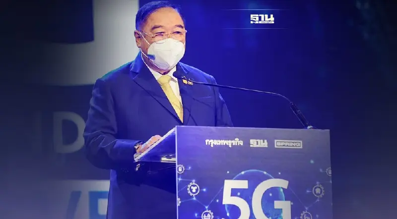"บิ๊กป้อม" ชี้ รัฐบาลเดินหน้า 5G เชื่อ ดันจีดีพีประเทศ 5.5 เท่าในปี 2578