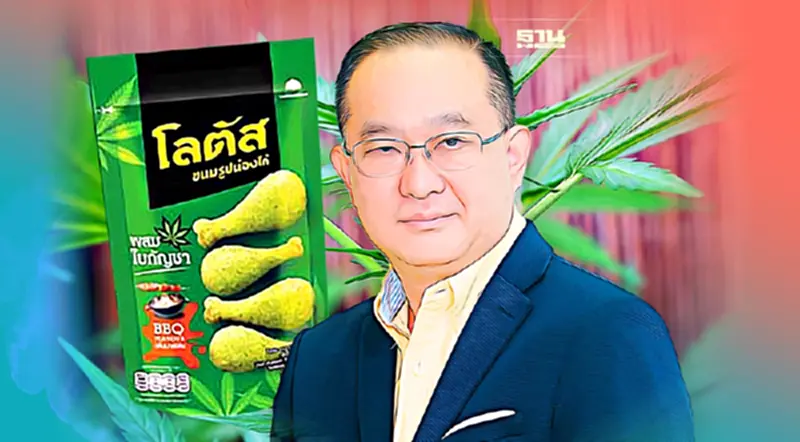SNNP ลุยธุรกิจกัญชา ประเดิมขนมรูปน่องไก่โลตัส ผสมใบกัญชา รสบาร์บีคิว ลงตลาด SNNP ลุยธุรกิจกัญชา ประเดิมขนมรูปน่องไก่โลตัส ผสมใบกัญชา รสบาร์บีคิว ลงตลาด