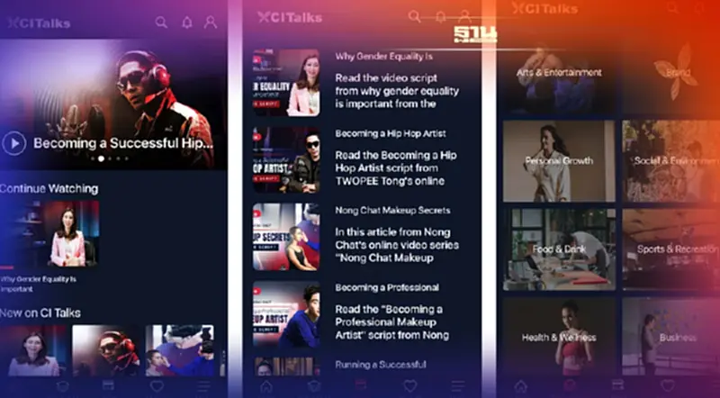 CI Talks เปิดแอป Edutainment คลังวิดีโอสร้างแรงบันดาลใจจากเซเลบ CI Talks เปิดแอป Edutainment คลังวิดีโอสร้างแรงบันดาลใจจากเซเลบ