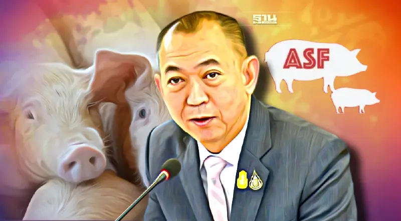 “เฉลิมชัย สั่ง “ปศุสัตว์” เชิงรุกเร่งพัฒนาวิจัยวัคซีน ASF