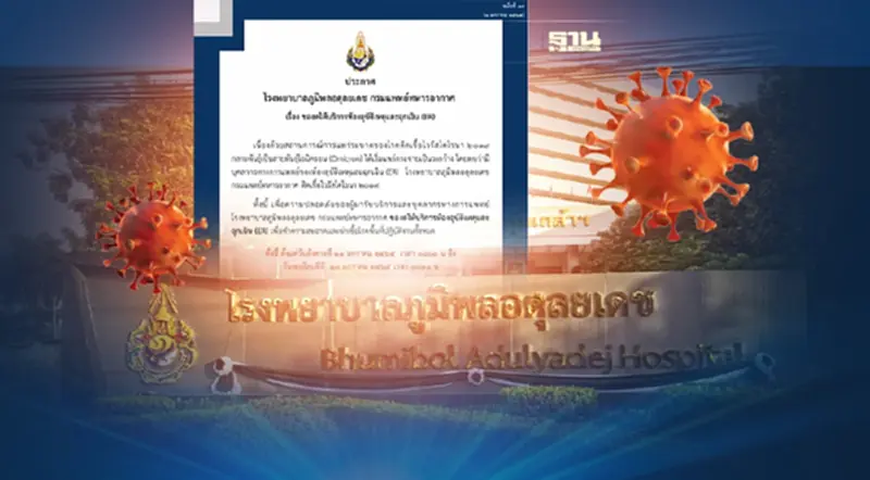 โรงพยาบาลภูมิพลอดุลยเดช งดให้บริการห้องอุบัติเหตุและฉุกเฉิน สกัดโอมิครอน โรงพยาบาลภูมิพลอดุลยเดช งดให้บริการห้องอุบัติเหตุและฉุกเฉิน สกัดโอมิครอน
