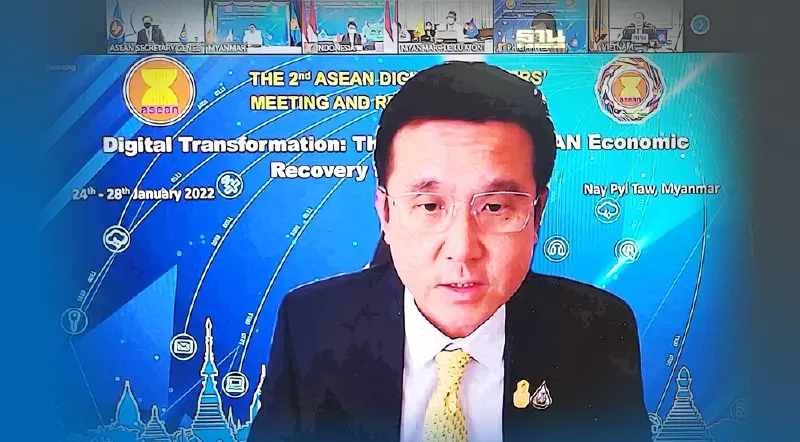 ชัยวุฒิ อาการดีขึ้นประชุมรมว.DE อาเซียน ออนไลน์