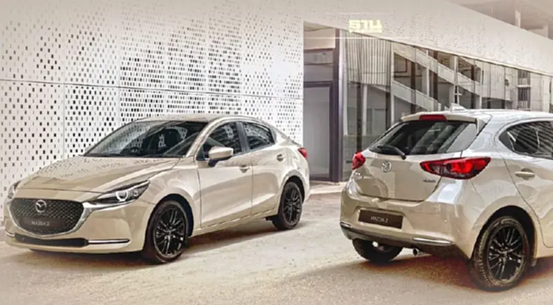 Mazda 2 ใหม่ ปี 2022 เพิ่มอุปกรณ์ สีแพลตทินั่ม ควอตซ์ ขายราคาเดิม Mazda 2 ใหม่ ปี 2022 เพิ่มอุปกรณ์ สีแพลตทินั่ม ควอตซ์ ขายราคาเดิม