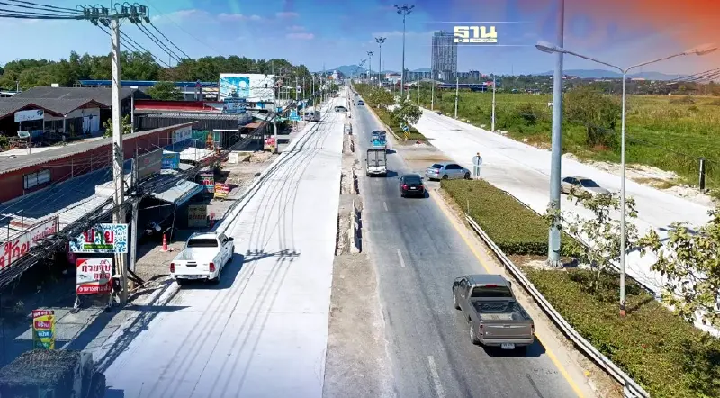 ขยายถนน 8 เลน สาย 3 อ.บ้านฉาง-ระยอง  1.8 พันล้าน เชื่อมอีอีซี