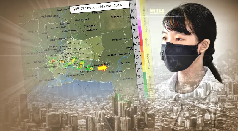 สภาพอากาศ เรดาร์กรุงเทพมหานคร ตรวจพบกลุ่มฝนปกคลุม 5 จังหวัด