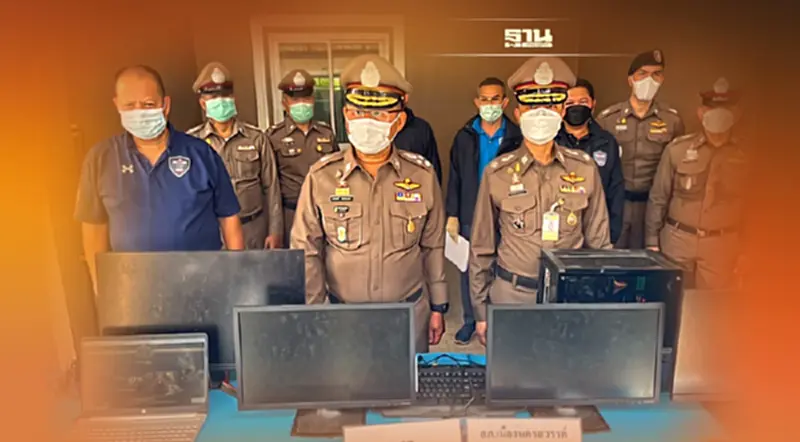 ตร.ทลายเครือข่ายเว็บพนันออนไลน์ 5 จุด เงินหมุนเวียน 1,000 ล้าน ลูกค้า 5 แสนราย ตร.ทลายเครือข่ายเว็บพนันออนไลน์ 5 จุด เงินหมุนเวียน 1,000 ล้าน ลูกค้า 5 แสนราย