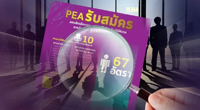 กฟภ.เปิดรับสมัครงาน 10 อัตรา ตำแหน่งอะไรบ้างดูเลย