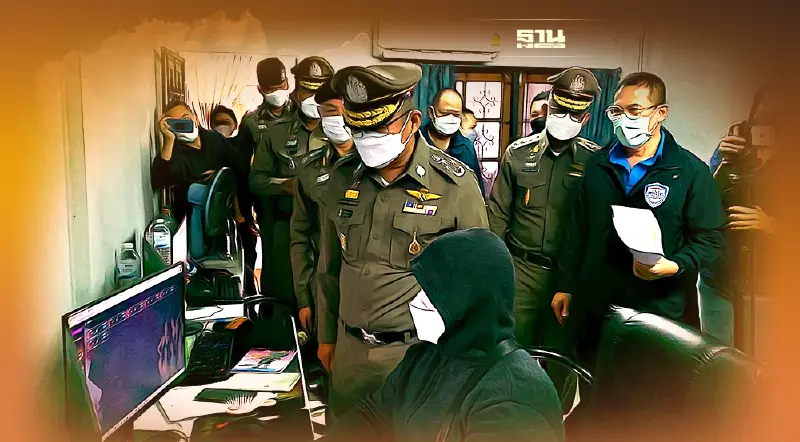 ตำรวจลุย 8 จุดสงขลาทลายเว็บพนันออนไลน์ลูกค้า 2 หมื่นราย สูญเงิน 200 ล้าน