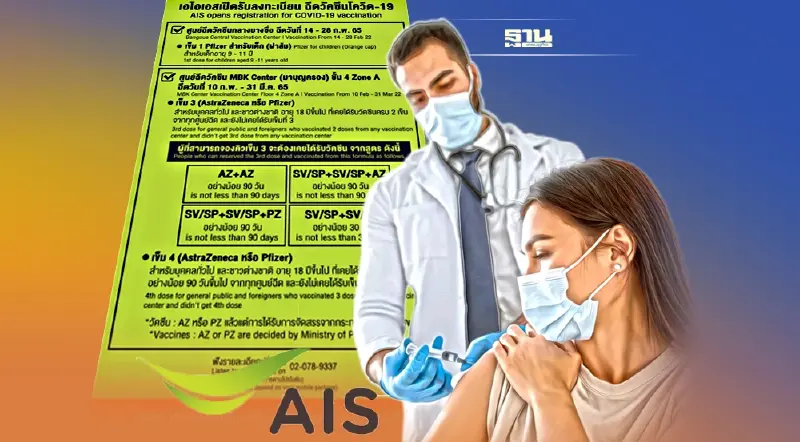 จองฉีดวัคซีน ais ได้ฉีดเมื่อไหร่  มีที่ไหนบ้าง เงื่อนไขอย่างไร ใครมีสิทธิ์