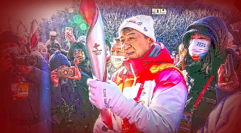 “เฉินหลง” ตำนานวิ่งสู้ฟัด นำทัพนักกีฬาวิ่งคบเพลิงโอลิมปิกบนกำแพงเมืองจีน