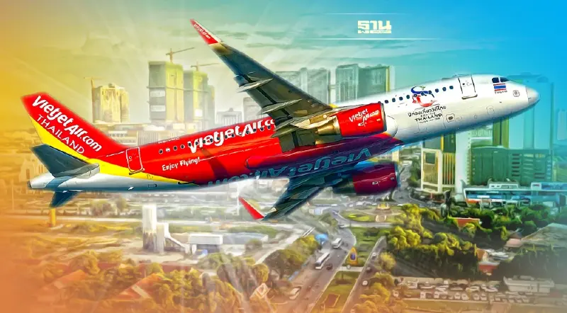 ไทยเวียตเจ็ท เปิดเส้นทางบินใหม่ กรุงเทพฯ- พนมเปญ จัดตั๋วโปรเริ่มต้น155 บาท