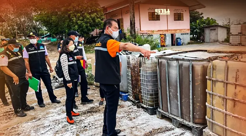 ผู้ว่าฯโคราชสั่งหยุด"ล้างถังเก่า"สารเคมีรั่วลงแหล่งน้ำสาธารณะที่สีคิ้ว