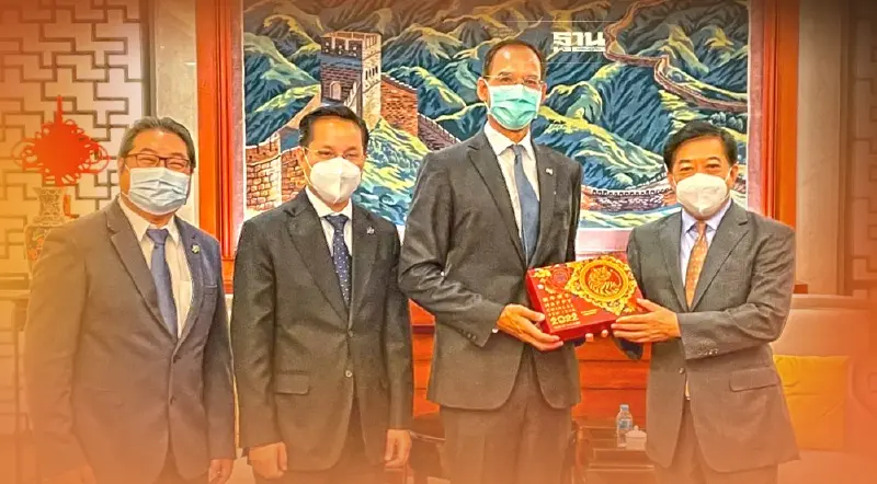 “กรณ์​“ พบทูตจีน ถกนโยบาย ศก.การค้า  ดันอีคอมเมิร์ซ ท่องเที่ยว