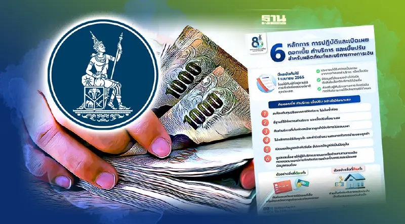 ธปท.ปรับเกณฑ์“เปิดเผยดอกเบี้ย ค่าบริการ เบี้ยปรับ” มีผล 1เม.ย. 2565