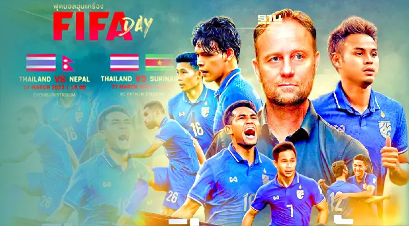 โปรแกรมถ่ายทอดสด ทีมชาติไทย “ช้างศึกชุดใหญ่” อุ่นเครื่องฟีฟ่าเดย์