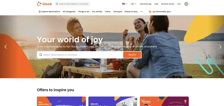 Klook แพลตฟอร์มอีคอมเมิร์ซ ลุยขับเคลื่อนอนาคตใหม่ของการท่องเที่ยว Klook แพลตฟอร์มอีคอมเมิร์ซ ลุยขับเคลื่อนอนาคตใหม่ของการท่องเที่ยว