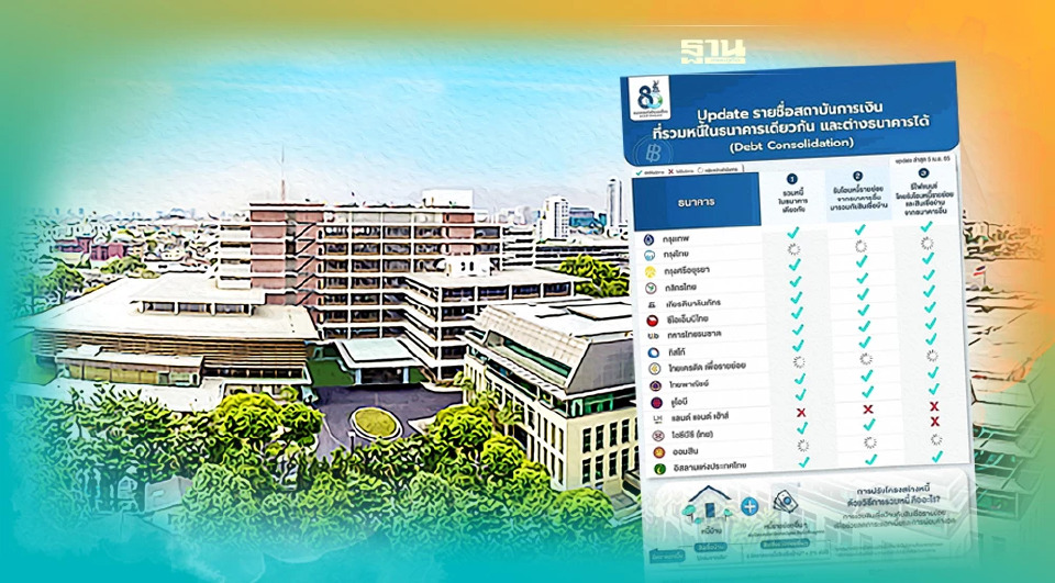 .ธปท.อัพเดทรายชื่อสถาบันการเงินที่รวมหนี้ในธนาคารเดียวกัน เช็คที่นี่.