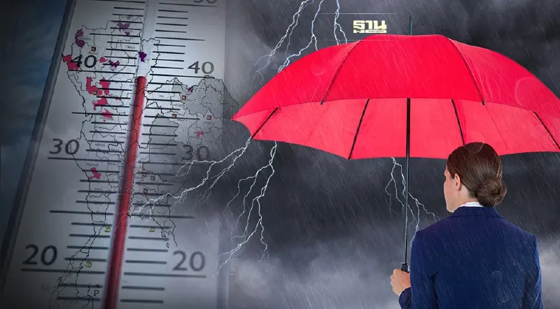 เช็คเลย พื้นที่เฝ้าระวังพายุฝนฟ้าคะนอง อากาศร้อนจัด 28 เม.ย. จังหวัดไหนบ้าง