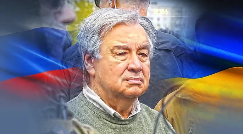 สะท้านกรุงเคียฟ! รัสเซียยิงขีปนาวุธ 2 ลูกถล่มขณะเลขาฯ UN เยือนยูเครน