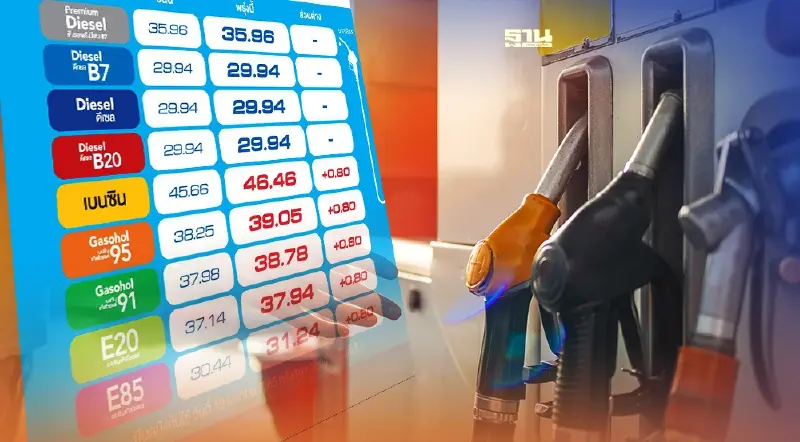 ราคาน้ำมันพรุ่งนี้บางจาก OR ปรับขึ้นเบนซินทุกชนิด 80 สตางค์ต่อลิตร