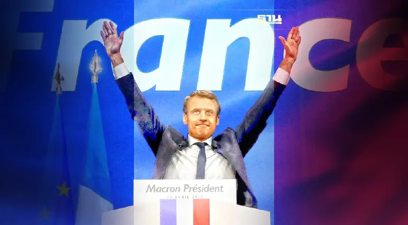 "มาครง" นอนมา คว้าชัยเลือกตั้ง ได้เป็นประธานาธิบดีฝรั่งเศสสมัยที่2