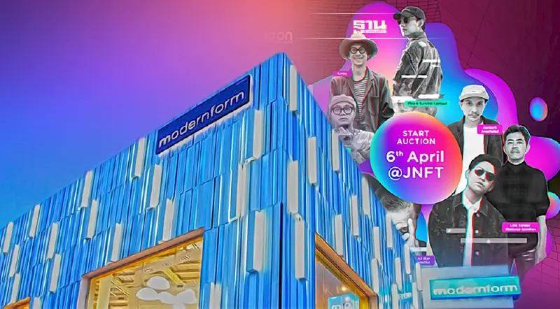 โมเดอร์นฟอร์ม เข้าสู่โลกเมตาเวิร์ส เปิดประมูล NFT จาก 8 ครีเอเตอร์ดัง โมเดอร์นฟอร์ม เข้าสู่โลกเมตาเวิร์ส เปิดประมูล NFT จาก 8 ครีเอเตอร์ดัง