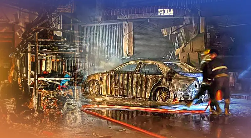 คาร์บอมด่านพรมแดนเมียวดี-แม่สอด พังยับ เสียงระเบิดดังสนั่นไกลถึงแม่สอด