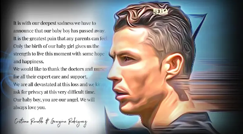 "โรนัลโด"  เศร้าก่อนศึกแดงเดือด ภรรยาคลอดลูกแฝด เสียชีวิต1คน