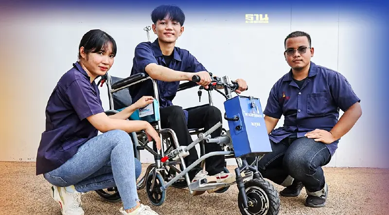 นศ.วิศวะม.อุบลฯเจ๋งออกแบบหัวลากรถเข็นไฟฟ้า"ปลอดภัยสูงต้นทุนต่ำ"