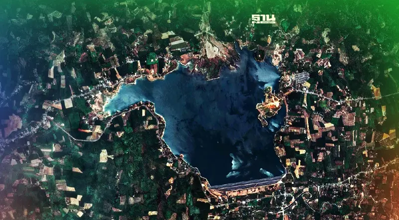 GISTDA มองจากนอกโลก เลาะ “สันเขื่อนกะทูน” จุดเกิดเหตุอดีตพระกาโตะ