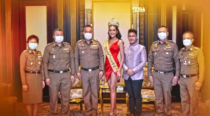 Miss Landscapes International Chiangmai 2022 เข้าพบผู้แทน สตช. รับคำอวยพร