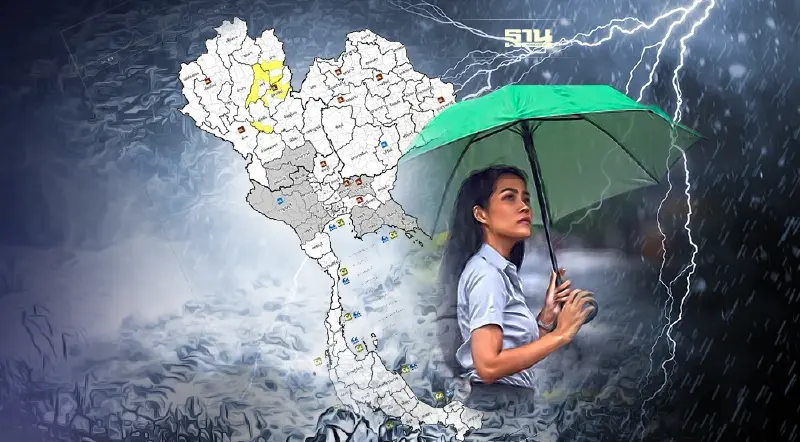 พื้นที่เฝ้าระวังฝนฟ้าคะนอง/น้ำท่วมฉับพลัน 18 พ.ค. มีจังหวัดไหนบ้าง เช็คเลย