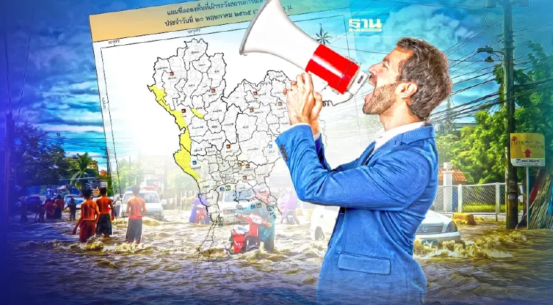 พื้นที่เฝ้าระวังน้ำท่วมฉับพลัน น้ำป่าไหลหลาก 20 พ.ค.จังหวัดไหนบ้าง เช็คเลย