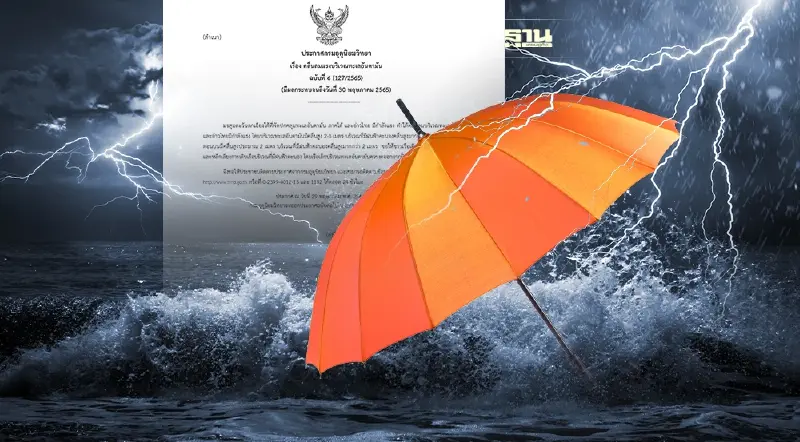 ประกาศกรมอุตุฯฉบับ 6 ทะเลอันดามันคลื่นลมแรง เรือเล็กควรงดออกจากฝั่ง