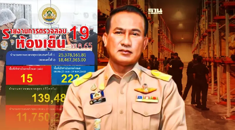 "สกัดตุนหมู" ปศุสัตว์ตรวจห้องเย็นใหม่ รอบ 3
