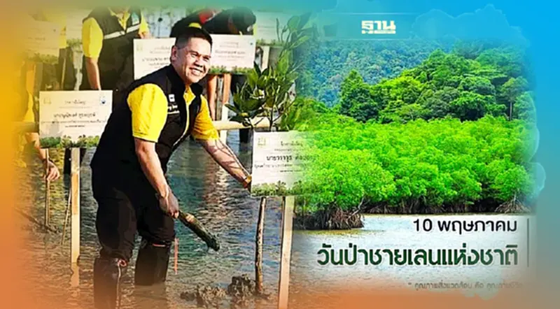 วราวุธ ย้ำความสำเร็จ “วันป่าชายเลนแห่งชาติ” คาด 5 ปี ป่าชายเลนเพิ่ม 3 แสนไร่ วราวุธ ย้ำความสำเร็จ “วันป่าชายเลนแห่งชาติ” คาด 5 ปี ป่าชายเลนเพิ่ม 3 แสนไร่