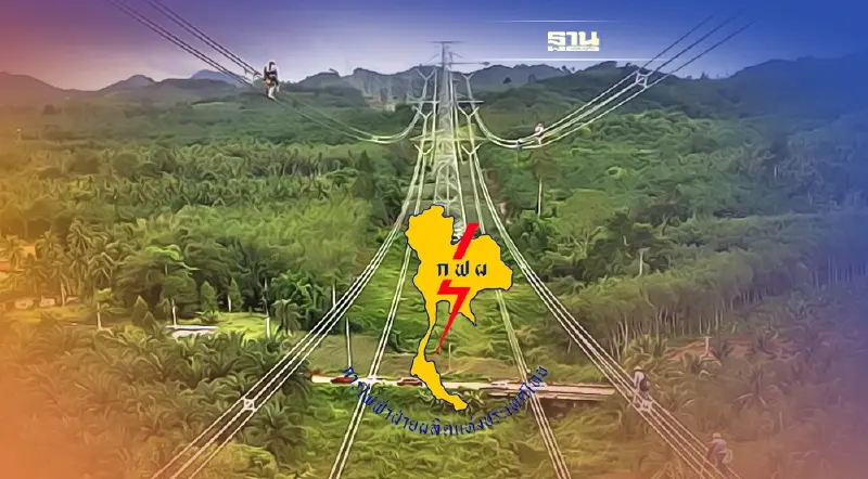 "กฟผ." เริ่มจ่ายไฟผ่านสายส่งไฟฟ้า 500 กิโลโวลต์ เส้นแรกของใต้