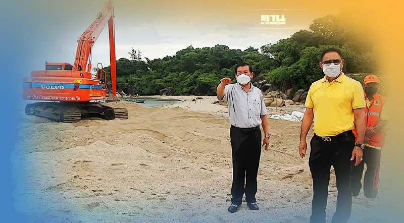 นิพนธ์ตรวจขุดลอกขยายปากคลองสำโรงเอื้อเรือประมงพื้นบ้านสงขลาสัญจรสะดวก