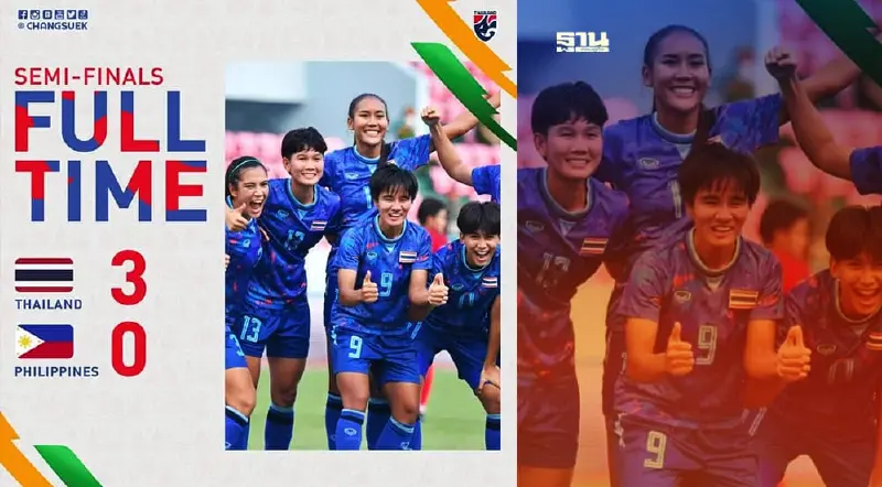 ทีมชาติไทย ชนะ ฟิลิปปินส์ ทะลุรอบชิงฟุตบอลหญิงซีเกมส์ 2021