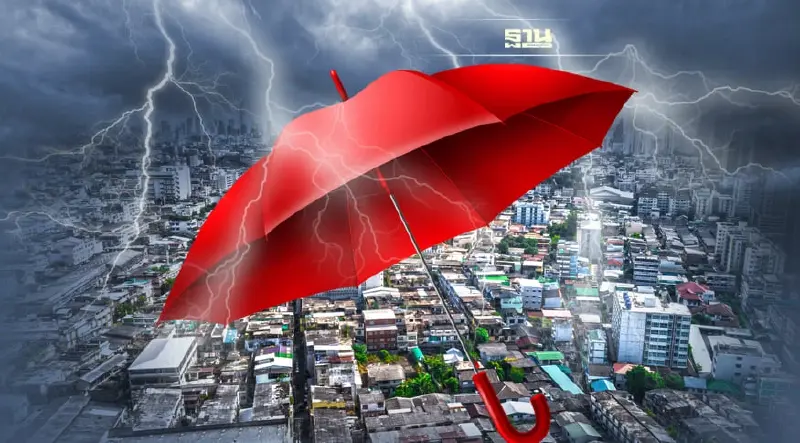 สภาพอากาศวันพรุ่งนี้ 43 จว.-กทม.อ่วมฝนฟ้าคะนองกับฝนตกหนักบางแห่ง