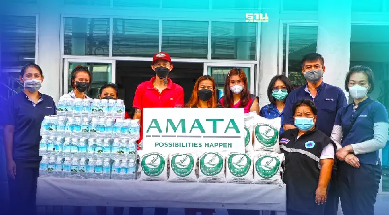 อมตะมอบความช่วยเหลือผู้ติดเชื้อโควิด-19 ในพื้นที่อย่างต่อเนื่อง