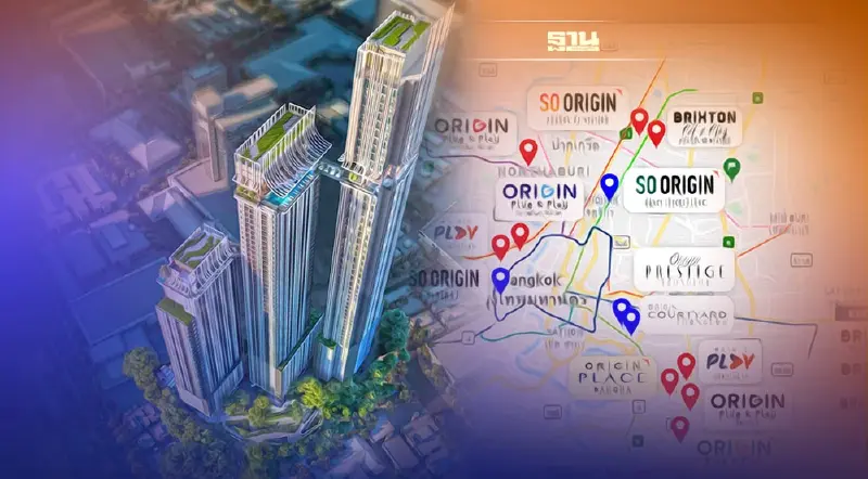 'ออริจิ้น' บุกทำเลรถไฟฟ้า 8 สาย ลุยตอกหมุด 'คอนโด'ใหม่ 19 แห่ง