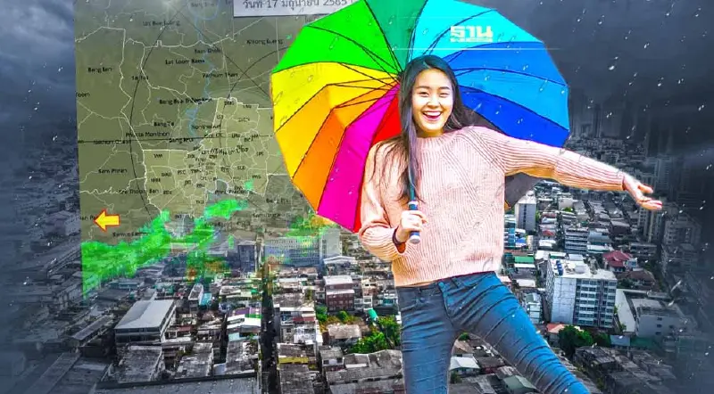 สภาพอากาศวันนี้ เรดาร์กทม.ตรวจพบกลุ่มฝนบริเวณ" กรุงเทพฯ-ปริมณฑล"