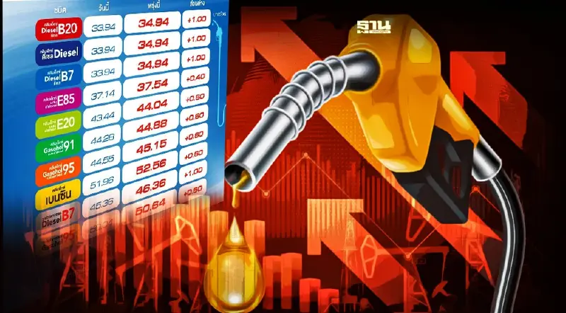ราคาน้ำมันพรุ่งนี้ 2565 ล่าสุดบางจาก OR ขึ้นดีเซล 1-1.50 บ. เบนซิน 40-60 สต.