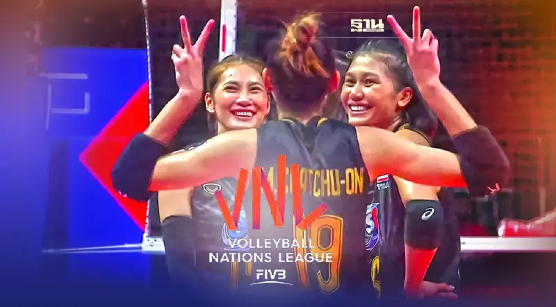 ถ่ายทอดสดวอลเลย์บอลหญิงวันนี้ "ไทย พบ เกาหลีใต้" ศึกเนชั่นส์ลีก VNL2022