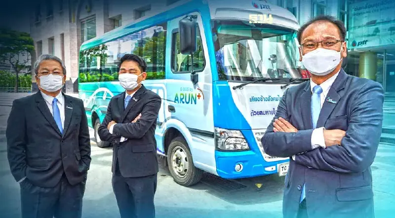 "PTT Digital" ผนึก "ARUN PLUS" นำร่องติดระบบคุมรถเพิ่มประสิทธิภาพ E-Bus
