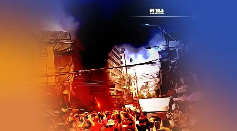 ด่วน!ไฟไหม้ สำเพ็ง บริเวณแยกคิคูย่า (มีคลิป)